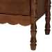 Baxton Studio Danette Bobbin Wood 4-Drawer Chest - BSOMG9021-Walnut-4DW-Chest