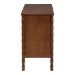 Baxton Studio Danette Bobbin Wood 6-Drawer Dresser - BSOMG9021-Walnut-6DW-Dresser