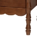 Baxton Studio Danette Bobbin Wood 6-Drawer Dresser - BSOMG9021-Walnut-6DW-Dresser
