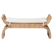 bali & pari Agave Woven Seagrass Bench with Removable Cushion - BSOAgave-Natural Waterhyacinth-Cushion-Bench