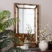 Baxton Studio Adeliza Accent Wall Mirror with Bamboo Inspired Frame - BSORXW-11027-Wall Mirror