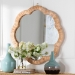 bali & pari Akuna Scalloped Natural Rattan Wall Mirror - BSOWS279-Honey Ada-Boxed-Mirror
