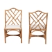 bali & pari Cedric Natural Rattan 2-Piece Dining Chair Set with Cushioned Seat - BSOCedric-Light Honey Rattan-Cushion-DC