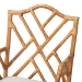 bali & pari Cedric Natural Rattan 2-Piece Dining Armchair Set with Cushioned Seat - BSOCedric-Light Honey Rattan-Cushion-Arm-DC