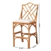 bali & pari Cedric Natural Rattan Bar Stool with Cushioned Seat - BSOCedric-Light Honey Rattan-Cushion-BS