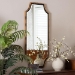 Baxton Studio Lieven Accent Wall Mirror with Bamboo Inspired Frame - BSORXW-10798-Gold
