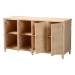 bali & pari Delilah Natural Rattan 4-Door Sideboard Buffet - BSODelilah-Natural Rattan-Sideboard