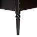 Baxton Studio Lucera Bobbin Bunk Bed with Ladder, Black - BSOMG0110-9-Black-Twin-Bunk Bed