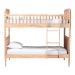 Baxton Studio Lucera Bobbin Bunk Bed with Ladder, Beech Brown - BSOMG0110-9-Beech-Twin-Bunk Bed