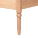Baxton Studio Lucera Bobbin Bunk Bed with Ladder, Beech Brown - BSOMG0110-9-Beech-Twin-Bunk Bed