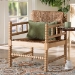 bali & pari Dolores Woven Seagrass Armchair with Bobbin Frame - BSODolores-Natural-AC
