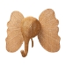 bali & pari Elissa Elephant Head Natural Rattan Wall Decor