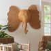 bali & pari Elissa Elephant Head Natural Rattan Wall Decor - BSOElephant-Light Honey Rattan-Wall Decor