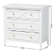 bali & pari Lucia Mahogany Wood 3-Drawer Chest with Bamboo Motif - BSOLucia-White-Chest