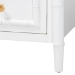 bali & pari Lucia Mahogany Wood 3-Drawer Chest with Bamboo Motif - BSOLucia-White-Chest