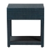 bali & pari Nata Grasscloth Nightstand with Drawer and Open Shelf, Indigo - BSONata-Indigo Woven Grasscloth-NS