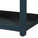 bali & pari Nata Grasscloth Nightstand with Drawer and Open Shelf, Indigo - BSONata-Indigo Woven Grasscloth-NS