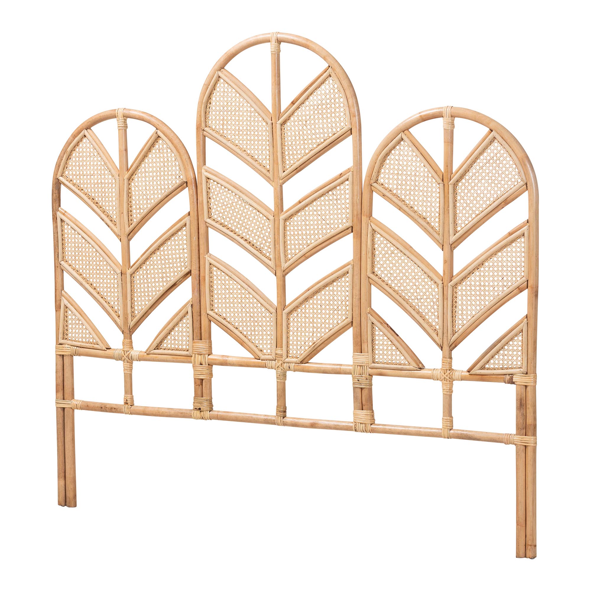 bali & pari Liang Natural Rattan Freestanding Headboard, King