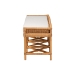 bali & pari Adonia Natural Rattan Accent Bench with Cushioned Seat - BSOAdonia-Natural Rattan-Cushion-Bench