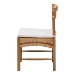 bali & pari Elvera Woven Seagrass and Mahogany Wood Dining Chair - BSOMD-39986-Elvera-Light Walnut-Cushion-DC