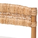 bali & pari Elvera Woven Seagrass and Mahogany Wood Counter Stool - BSOMD-39987-Elvera-Light Walnut-Cushion-CS