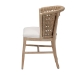 bali & pari Vellon Woven Seagrass and White Wash Mahogany Wood Dining Chair - BSOMD-39989-Vellon-White Wash-Cushion-DC