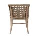 bali & pari Vellon Woven Seagrass and White Wash Mahogany Wood Dining Chair - BSOMD-39989-Vellon-White Wash-Cushion-DC