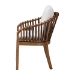 bali & pari Varen Seagrass and Mahogany Wood Dining Chair - BSOMD-39991-Varen-Walnut-Cushion-Arm-DC