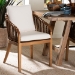 bali & pari Varen Seagrass and Mahogany Wood Dining Chair - BSOMD-39991-Varen-Walnut-Cushion-Arm-DC