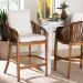 bali & pari Varen Seagrass and Mahogany Wood Counter Stool - BSOMD-39992-Varen-Walnut-Cushion-Arm-CS