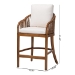 bali & pari Varen Seagrass and Mahogany Wood Counter Stool - BSOMD-39992-Varen-Walnut-Cushion-Arm-CS