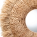 bali & pari Ashra Natural Rattan and Seagrass Wall Mirror with Fringe Edge Border - BSOWS281-90cm-Natural-Boxed-Mirror