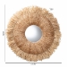 bali & pari Ashra Natural Rattan and Seagrass Wall Mirror with Fringe Edge Border - BSOWS281-90cm-Natural-Boxed-Mirror