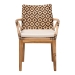 bali & pari Storsel Natural Rattan and Teak Wood Dining Chair, Two-Tone Brown - BSOStorsel Two-Toned-Cushion-DC