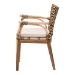 bali & pari Storsel Natural Rattan and Teak Wood Dining Chair, Two-Tone Brown - BSOStorsel Two-Toned-Cushion-DC