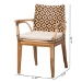 bali & pari Storsel Natural Rattan and Teak Wood Dining Chair, Two-Tone Brown - BSOStorsel Two-Toned-Cushion-DC