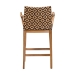 bali & pari Storsel Natural Rattan and Teak Wood Counter Stool, Two-Tone Brown - BSOStorsel Two-Toned-Cushion-CS