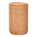 bali & pari Creusa Natural Rattan Laundry Basket with Bow Detail, Tall - BSOWS282-Honey Ada Rattan-Basket