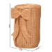 bali & pari Creusa Natural Rattan Laundry Basket with Bow Detail, Tall - BSOWS282-Honey Ada Rattan-Basket