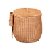 bali & pari Creusa Natural Rattan Laundry Basket with Bow Detail, Wide - BSOWS283-Honey Ada Rattan-Basket
