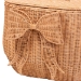 bali & pari Creusa Natural Rattan Laundry Basket with Bow Detail, Wide - BSOWS283-Honey Ada Rattan-Basket