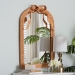 bali & pari Creusa Natural Rattan Accent Mirror with Bow Detail, Arch - BSOWS284-Honey Ada Rattan-Mirror