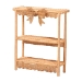 bali & pari Creusa Natural Rattan 2-Tier Wall Shelf with Bow Detail
