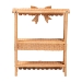 bali & pari Creusa Natural Rattan 2-Tier Wall Shelf with Bow Detail - BSOWS286-Honey Ada Rattan-Wall Shelf