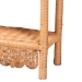 bali & pari Creusa Natural Rattan 2-Tier Wall Shelf with Bow Detail - BSOWS286-Honey Ada Rattan-Wall Shelf