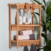 bali & pari Creusa Natural Rattan 2-Tier Wall Shelf with Bow Detail - BSOWS286-Honey Ada Rattan-Wall Shelf