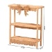 bali & pari Creusa Natural Rattan 2-Tier Wall Shelf with Bow Detail - BSOWS286-Honey Ada Rattan-Wall Shelf