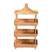 bali & pari Asante Natural Rattan 3-Tier Display Shelf with Pagoda Top - BSOWS289-Honey Ada Rattan-Shelf