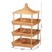 bali & pari Asante Natural Rattan 3-Tier Display Shelf with Pagoda Top - BSOWS289-Honey Ada Rattan-Shelf