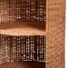 bali & pari Dorielle Natural Rattan End Table with Two Shelves - BSOWS292-Honey Ada Rattan-ET